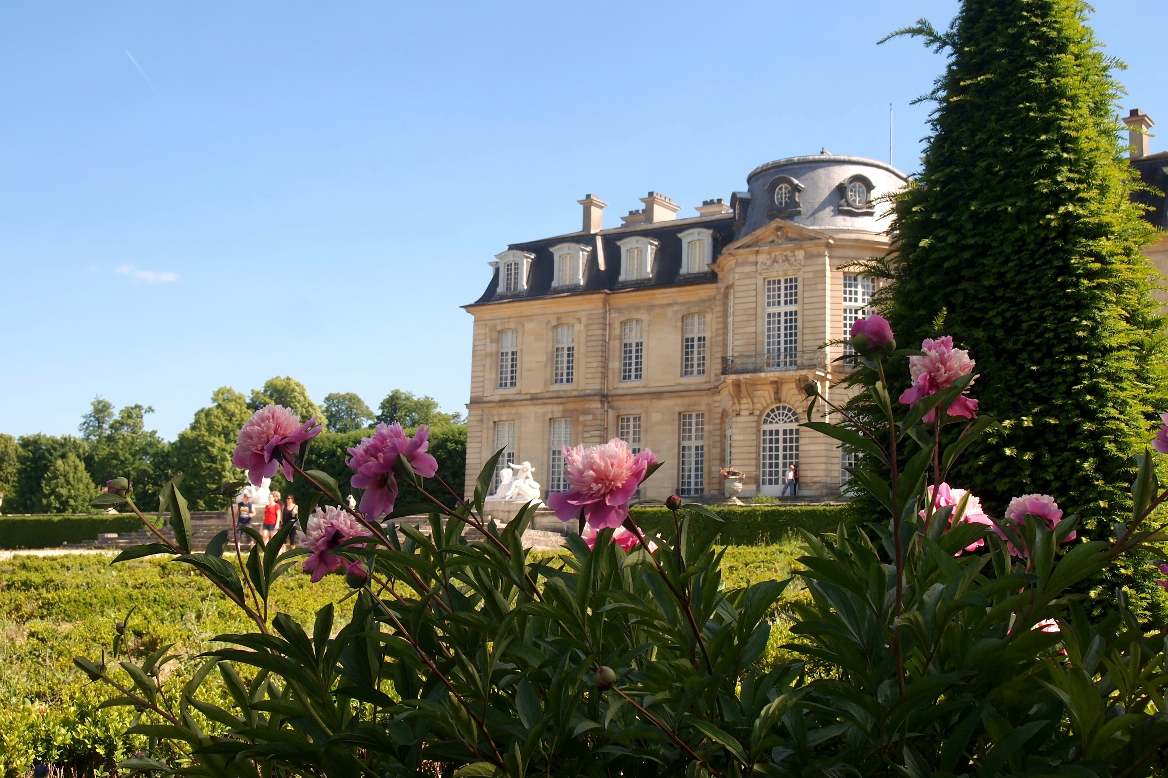 Château d'exception au coucher de soleil
